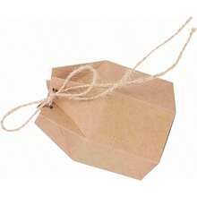50 Candy Boxes, DIY Paper Favor Boxes With Hemp Rope For Wedding, Baby Shower And Birthday Parties - Multicolor - View 2