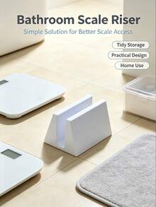 Weight Scale Storage Rack, Multi-Functional Electronic Scale Storage Rack, Space-Saving Slot-Style Storage, File Stacking Stand, Suitable For Bathroom/Kitchen/Living Room/Closet And Other Small Spaces, Vertical Storage Rack, Storage, Stand - Multicolor - View 3