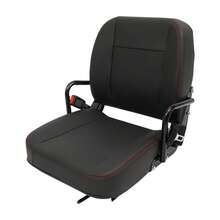 YUNRUX Universal Forklift Seat Tractor Seat With Armrest & Seat Belt Riding Mower Seat - 彩色 - 查看 3