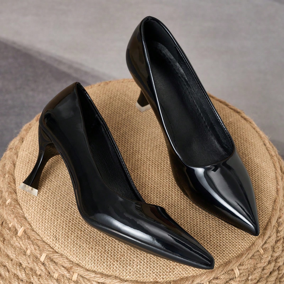 Women's Pointed Toe Fashionable 7cm Stiletto Heel Pumps, Elegant Casual Versatile Comfortable Shoes For Home, Office, Outdoor, Vacation, Travel, Shopping