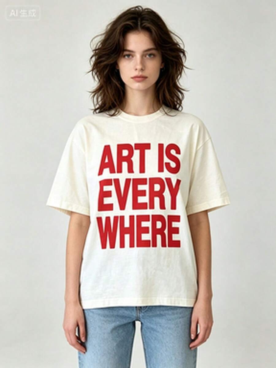 Women T-Shirts - 白色5 - 查看 1