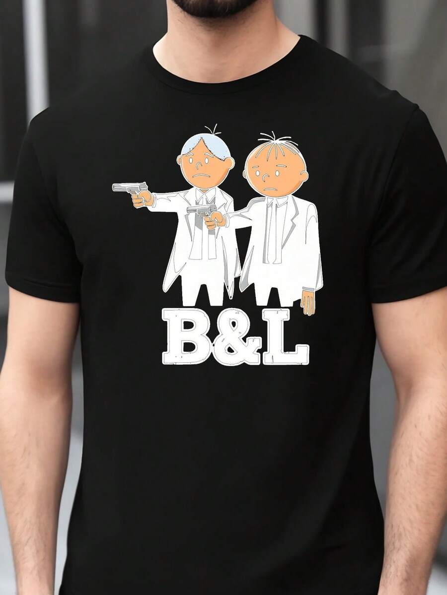 Men T-Shirts - Black - View 1