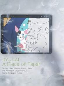 2pcs Matte Paper-Like Anti-Glare Anti-Fingerprint Tablet Screen Protector Film, Compatible With Samsung Galaxy Tab S11 S10FE S9 S8 Plus 11 Inch 12.4 Inch 8.7 Inch A9 A9+ A11 A11+, Anti-Explosion Anti-Scratch Handwriting Film, Office/Drawing Protection Film, Soft Film - ماتي - مشاهدة 6