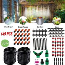 30m 100ft Automatic Drip Irrigation System Garden Plant Self Watering Hose Kit - Black - View 2