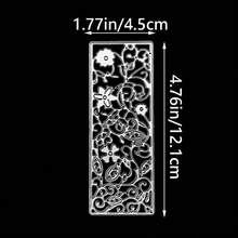 Long Hollow Floral Vertical Frame Metal Cutting Dies Carbon Steel Stencil For DIY Vintage Bookmark Scrapbook Paper Card Craft Supplies - MC1442 - View 11