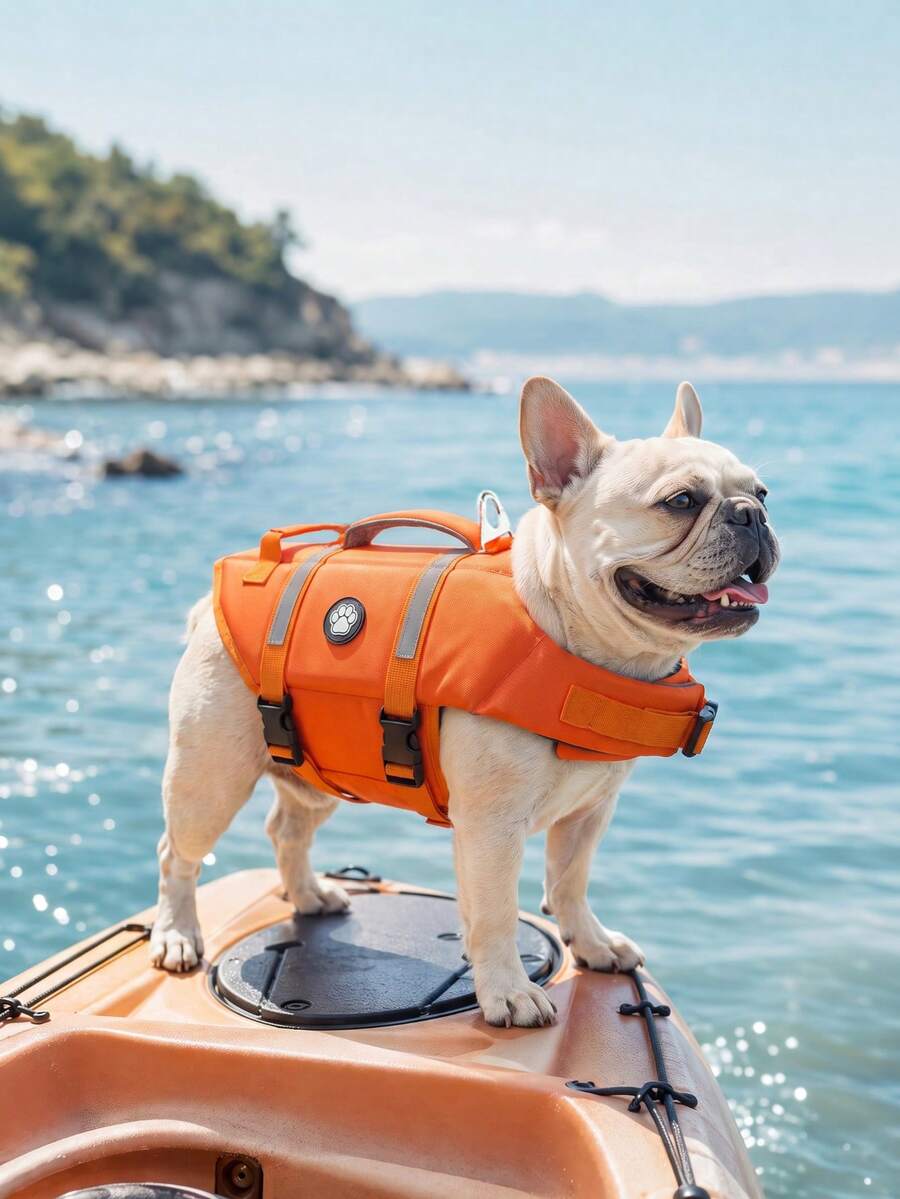 Metglad Dog Life Jacket, High Buoyancy And High Reflectivity Pet Swim Vest, Thickened Rescue Handle And Metal D-Ring For All-Around Protection Of Dog's Water Activities, Adjustable Size Suitable For Small, Medium And Large Dogs