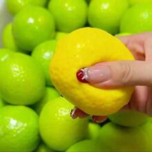 Nuova palla antistress in silicone morbido fatta a mano a forma di mango croccante, che cambia colore, giocattolo sensoriale ASMR per la decompressione - Multicolore - Visualizzare 9
