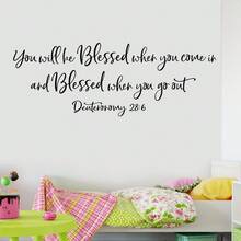 1pc Minimalist Letter Sticker Blessing Prayer Slogan Wallpaper For Living Room, Entryway, Bedroom Wall Decor, English Self-Adhesive - A - View 3