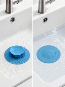 Universal 2-In-1 Kitchen Sink Drain Stopper With Premium Silicone Filter, Anti-Clogging Pop-Up Drain Plug, Hair Catcher For Bathtub, Shower And Sink - Multicolor - View 4