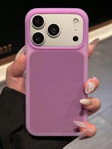 Casing Ponsel Lembut Jelly Lembut dengan Sentuhan Ramah Kulit, Kompatibel dengan iPhone 17 Pro Max 17 Pro 17 16 15 14 13 Pro Max, Pelindung Belakang Anti Guncangan Silikon Cair Ultra Tipis - Purple - View 2