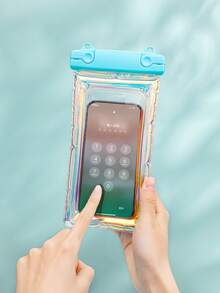 2 Sets Waterproof Phone Pouches, Touchscreen Swimming Water Park Essential Floating Device Bags, Professional Phone Cases, Transparent Ultra Waterproof Phone Cases, Suitable For Photography - Multicolor - View 7