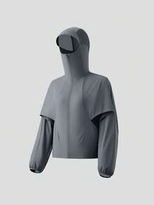 Beneunder Women's Lightweight Quick-Dry Breathable Sun-Protection Top (Batwing Sleeve) TS005 - Dusty Blue - View 9