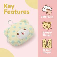 Authentic Sanrio Plush Coin Purse - Cinnamoroll/Hello Kitty/Marumofubiyori - Soft Fluffy Zipper Wallet, Can Hold Coins, Cards And Keys - Fun Collectible Plush Accessory Toy, Suitable For School, Travel And Daily Use, Perfect Gift For Fans, Great Choice For Holiday Gifts - Multicolor - View 5