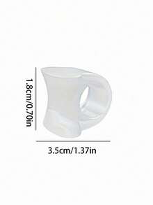 1 Pair Soft Toe Separators, Unisex Silicone Toe Spacers, Suitable For Night And Home Use, Cushioned Insoles, Hand Wash Only, Long-Lasting Comfortable Foot Care, 1pc - Multiple Styles - View 9