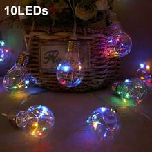 Outdoor Glass Bulb Fairy Garland, Solar Panel Powered And Equipped With 8 Diverse Flash Styles, Water Resistant Structure For Garden Wedding Scene Ornament - Star - View 6