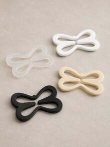 4/8/12/16/20pcs 4 Colors Dragonfly Shaped Bra Straps Anti-Slip Buckle, Cross Back Invisible Anti-Exposure Lifting Bra Accessories - Multicolor - View 3
