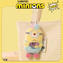 Universal 1pc Unicorn Series TIM Bear Plush Doll Keychain, Cute Cartoon Bear Pendant, Soft Mini Plush Doll Charm For Backpack, School Bag, Car, Commute, Gift For Girls And Students - Multicolor - View 3