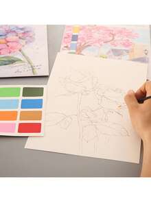 1pc Multifunctional Wooden Desktop Easel Decor, Desktop Drawing Board With Pen Holder And Paint Tray, Suitable For Painting And Reading, Multifunctional Sketching And Tracing Stand With Tool Storage, No Electricity Required (Stand Only) - Multicolor - View 8