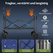 Portable Shopping Carts - Blue - View 4