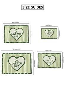 1pc Frameless Love You Goodbye Striped Quote Wall Art, Funky Decor For Dorm, Bedroom, Party Gift - Stripe - View 8
