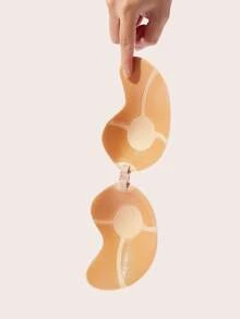 Lignisse Women Sticky Bra Invisible Adhesive Bra Strapless Backless Push Up Breast Lift Bra Reusable Nipple Cover Seamless Bra For Wedding Dress Party - Multicolor - View 11