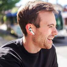 XDcase 3 Pairs Silicone Ear Tips Compatible With Airpods 4, Includes Storage Case And Carabiner (White) - View 6