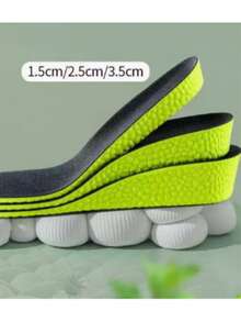 0.59/0.98/1.37 Inch Mugwort Height Increasing Insoles, Unisex Soft Height Increasing Pads, Shock-Absorbing High Elasticity Fitness Sports Height Increasing Insoles, Trimmable Size - A - View 11