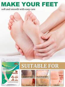 5 Kemasan Masker Pengelupas Kulit Kaki - Masker Kaki Melembapkan & Menutrisi untuk Kaki Kasar & Kering dengan Asam Laktat, Urea & Asam Malat - View 3