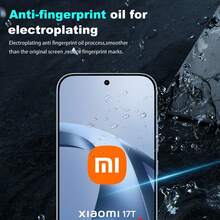 2pcs Tempered Glass Screen Protector + 2pcs Lens Protector Compatible With Xiaomi 17T/ 17T Pro 9H Anti-Fingerprint Anti-Shatter Bubble-Free Screen Protector - Clear - View 2