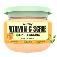 AURANY Vitamin C Foot Scrub, Exfoliating Foot & Hand Scrub, 250g Dead Skin Remover, Deep Cleansing Moisturizing Care For Dry Rough & Cracked Feet, Softens Skin, Brightening Daily Foot Care For All Skin Types, Halloween Self Care Gift - Shea Butter - View 8