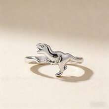 Jurassic Dinosaur Ring, Adjustable Cute Animal Themed Ring, Suitable For Couples Daily Wear, Party Jewelry Gift - Ring - View 8