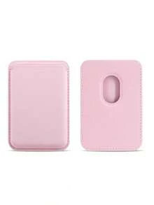 1pc Magnetic Leather Card Holder Case, Compatible With IPhone 16/15/14/13/12 Pro Max - Ultra Slim MagSafe Wallet Phone Case With Faux Leather Lining And Credit Card Slots - Adhesive European Style Phone Wallet Accessory ﻿ - Size - View 10