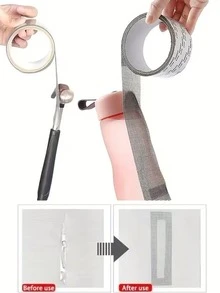 1 Rolle selbstklebendes Insektenschutz-Reparaturband - wasserdicht & langanhaltend Glasfasergewebe zur Reparatur von Türen und Fenstern, geeignet für Wohnheim-Fliegengitter und Vorhänge, ideal für die Reparatur von Fliegengittern zu Hause, unverzichtbares Werkzeug für den Schulanfang, Haushaltswerkzeug - Fliegengitter-Reparaturset - Übersicht 8