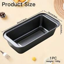 Loyang Roti Persegi Panjang Anti Lengket dari Baja Karbon, Aman untuk Mesin Pencuci Piring dan Oven, Cetakan Kue, dan Baki Daging Cincang - MultiWarna - View 9