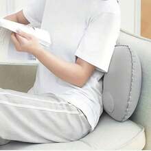 1 Set Portable Fabric Inflatable Pillow, Foldable Lightweight Travel Bed Pillow, Soft Inflatable Cushion, Office Nap, Chair Back Support, Camping, Hiking, Backpacking Essential - Multicolor - View 5