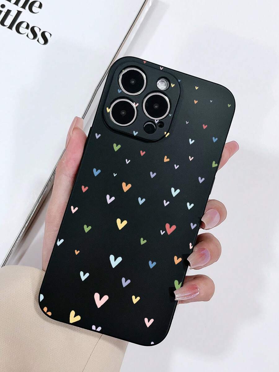 Matte Fine-Pore Skin-Feel TPU Painted Phone Case - Multicolor - View 1