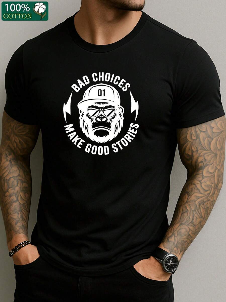 Camisetas de hombre - Negro - Ver 1