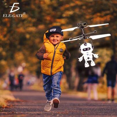 (Envío gratis) Mini Drone Esfera Voladora Con Luces Led Y Sensor Manual