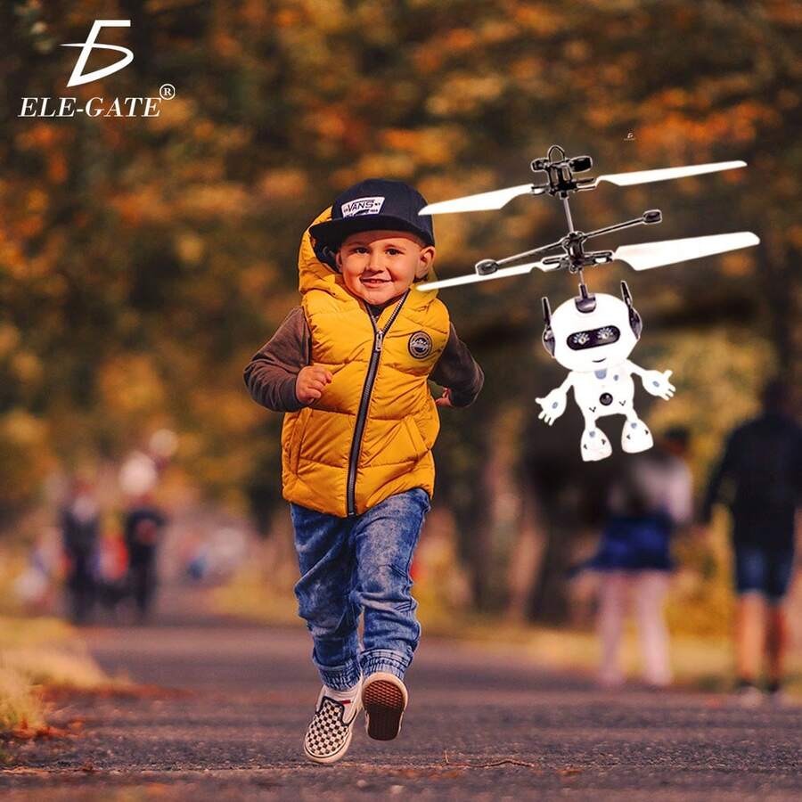 Mini Flying Ball Drone With LED Lights And Manual Sensor