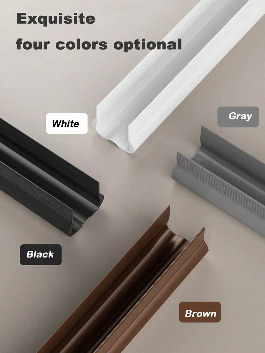 1pc Silent Soundproof Snap-In PVC Door Bottom Seal Strip, Windproof And Waterproof Draft Stopper, Suitable For Bedroom, Air-Conditioned Room And Door Gaps, Ideal For Landlords And Tenants, Perfect Housewarming Gift - Multicolor - View 1