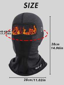 1/2 buah Balaclava Musim Dingin Berlapisan Bulu Domba, Masker Wajah Penuh Hangat Tahan Angin, Penutup Pelindung Kepala & Leher Elastis Bernapas untuk Ski Snowboard Cuaca Dingin, Syal Dalam Helm untuk Berkendara Motor dan Lari - MultiWarna - View 7