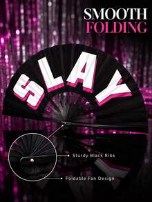 Personalized Handheld Folding Fan, Customizable With Photo Printing, Perfect For Weddings, Balls, Parties, And Also Suitable As Decorative Gifts For Cosplay, Hair Salons, Concerts And Other Special Occasions - Multicolor - View 5