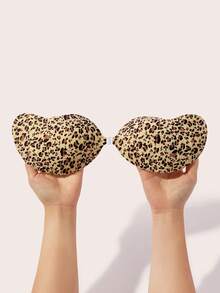 Lignisse Bra Tempel Motif Leopard untuk Wanita, Dapat Digunakan Kembali, Penutup Puting Tak Terlihat, Bantalan Payudara Perekat, Bra Push Up Tanpa Tali dan Tanpa - MultiWarna - View 12