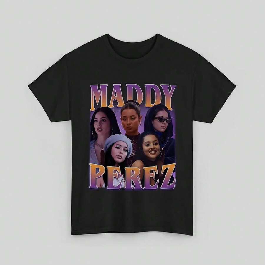 Felpa Maddy Perez Bootleg, divertente felpa girocollo di Alexa Demie in stile Maddy Perez, maglietta - nero - Visualizzare 1