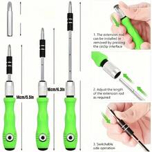 32-In-1 Multi-Function Precision Screwdriver Set, Portable - Mini Magnetic And Flathead Screwdrivers For Repairing Cars, Furniture, Smartphones, Cameras And Small Tools - Multiple Styles - View 6