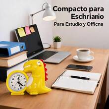 Unisex Estilo Práctico para Dormitorio y Oficina Reloj de Mesa - amarillo - Ver 2