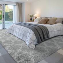 EDIMENS Matta vardagsrum 200x300, tvättbar matta beige, halkfri extra stor matta 160x230, fluffig modern vardagsrumsmatta, matta barnrum, grå mattor sovrum - Ljusgrått lyktmönster - Visa 9