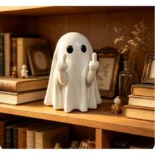 Halloween Cross-Border Ghost Decor Home & Garden Ghost Little Ghost Resin Crafts Home & Garden Decor, Desk Decor, Halloween, School, Skeleton, Grim Reaper, Werewolf, Pumpkin Print, Ghost Print, Werewolf Room Decor Home Decor Halloween Decor - A - View 3