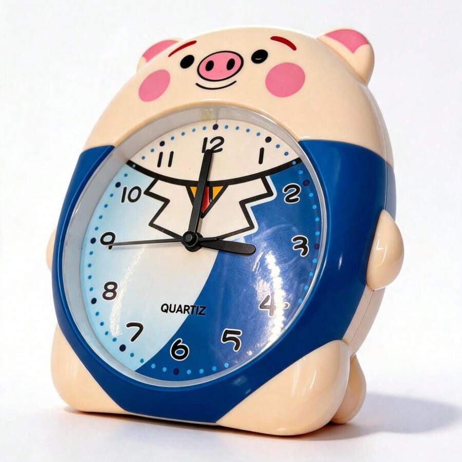 Unisex Practical Style For Bedroom And Office Desk Clock - Blue - View 1