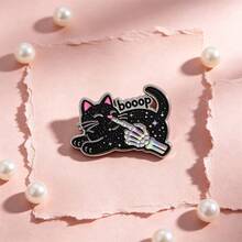 Pins de esmalte y broches con mano de esqueleto Boop negro para solapa, insignias para mochilas y bolsos, decoración cool, regalo para amigos - Multicolor - Ver 11